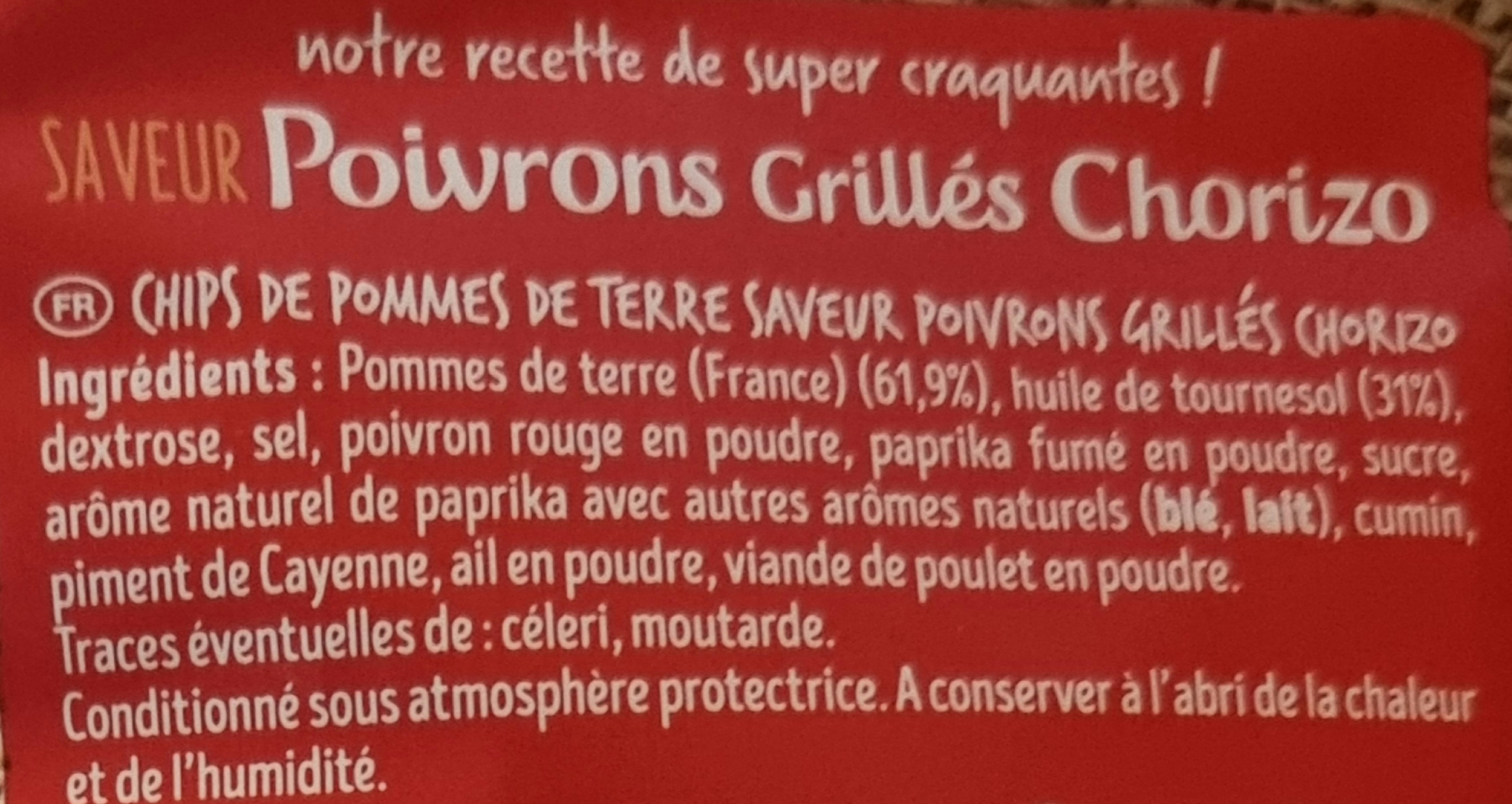 Ing chips poivron chorizo