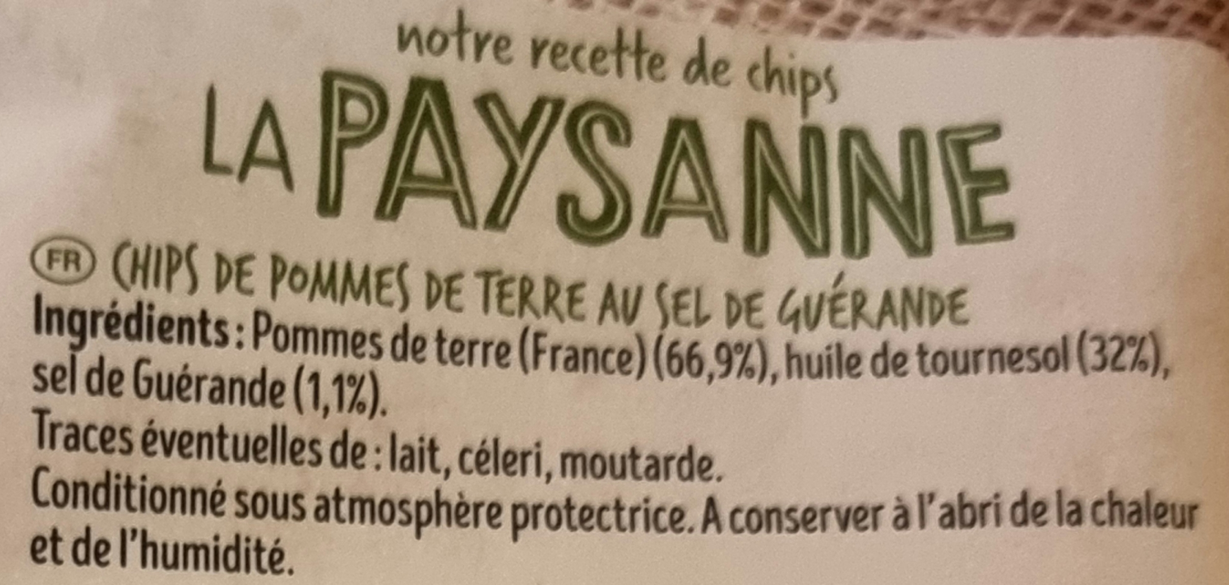 Ing chips paysanne
