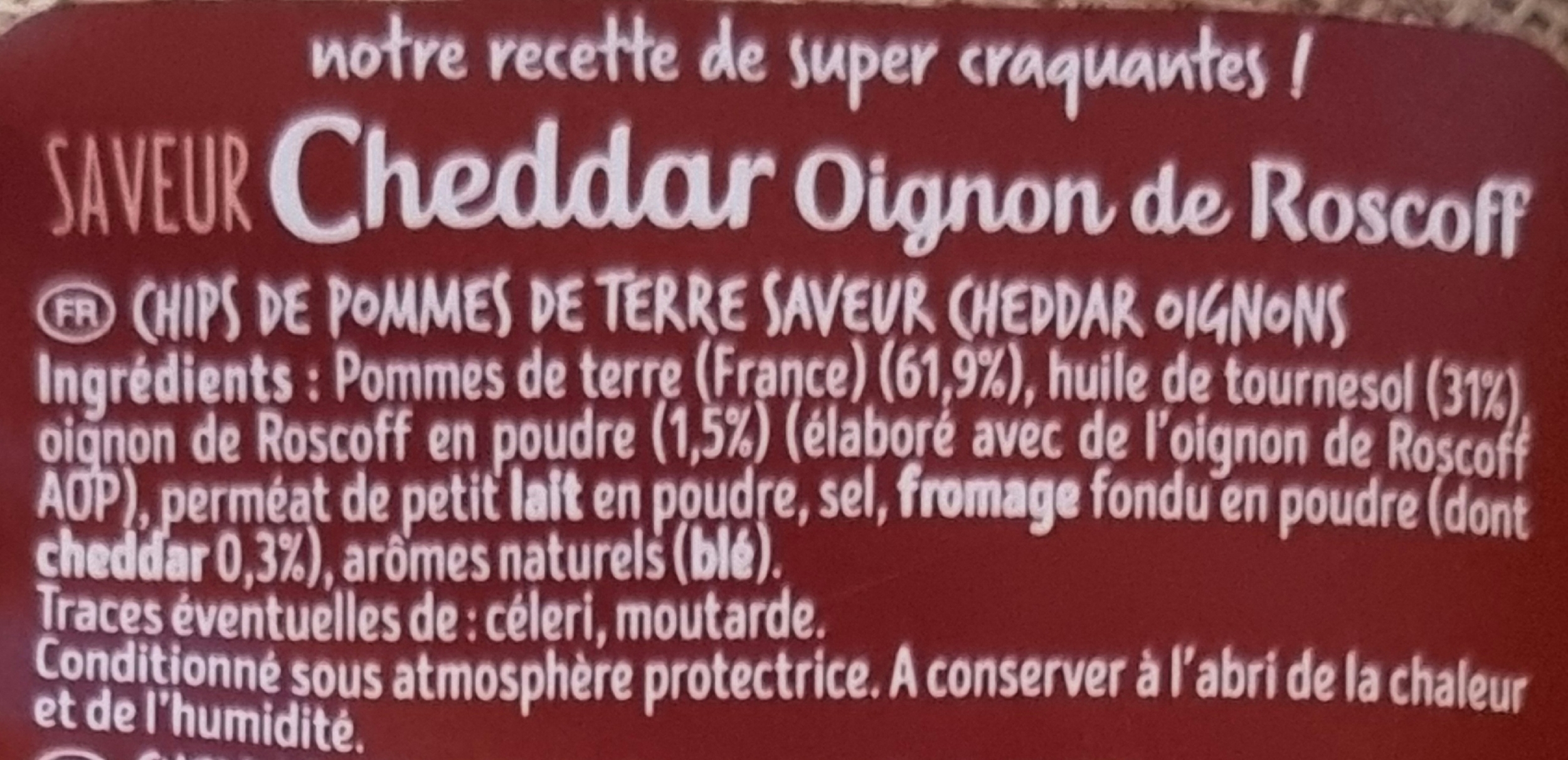 Ing chips cheddar oignon de roscoff