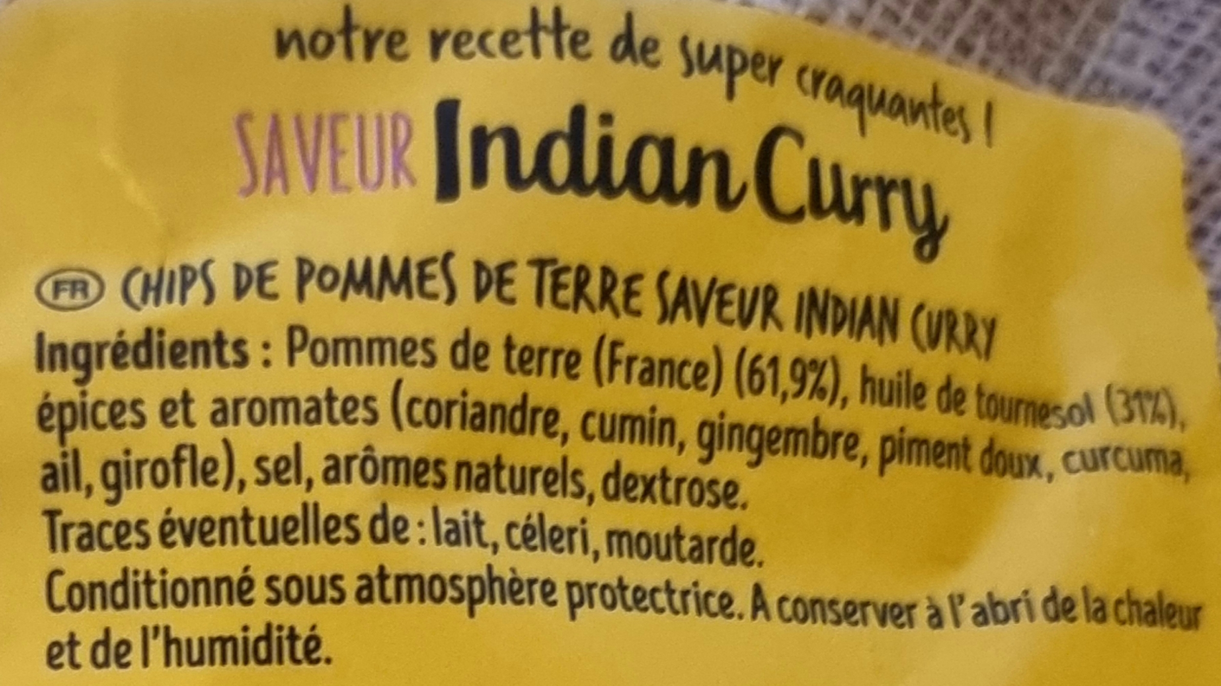 Ing chips indian curry