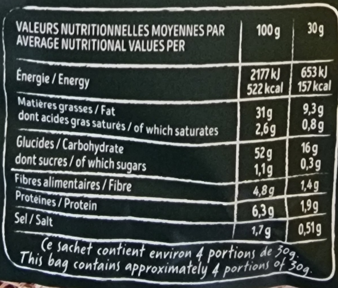 Vn chips fromage du jura
