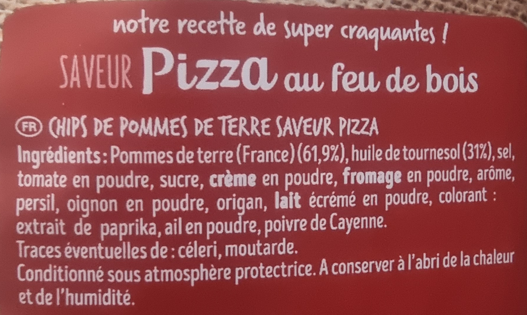ING CHIPS PZZA FEU DE BOIS