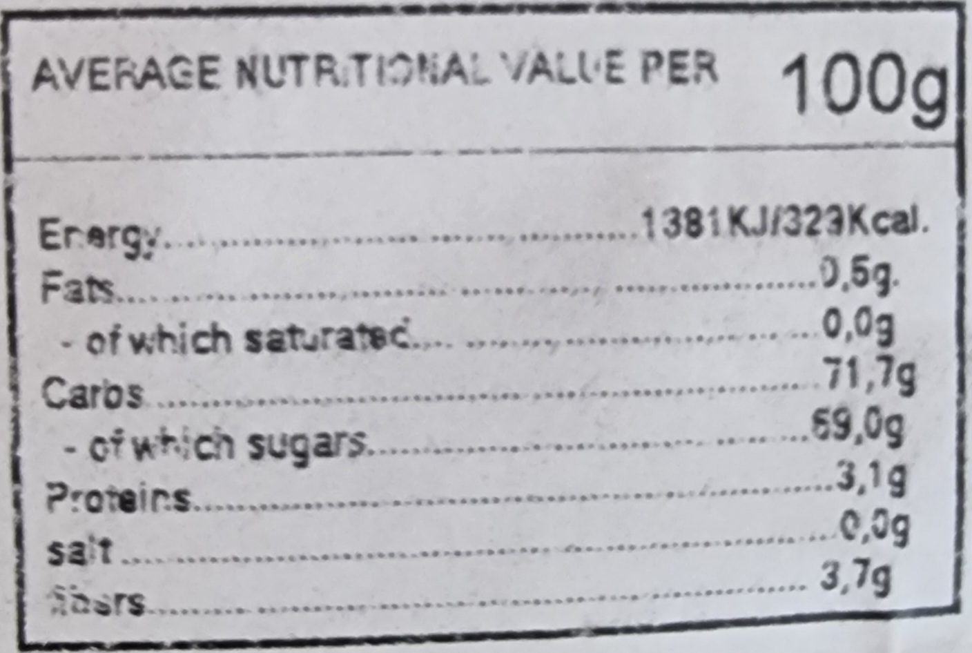 Vn Raisin sec 300g