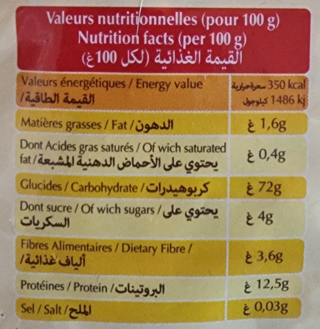 Vn pates coude Randa 500g