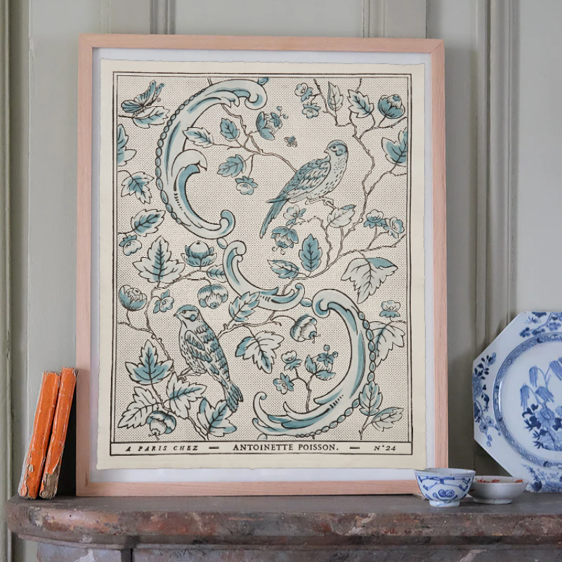 papier-dominote_CC_81-2b - Oiseaux &amp; Feuillages