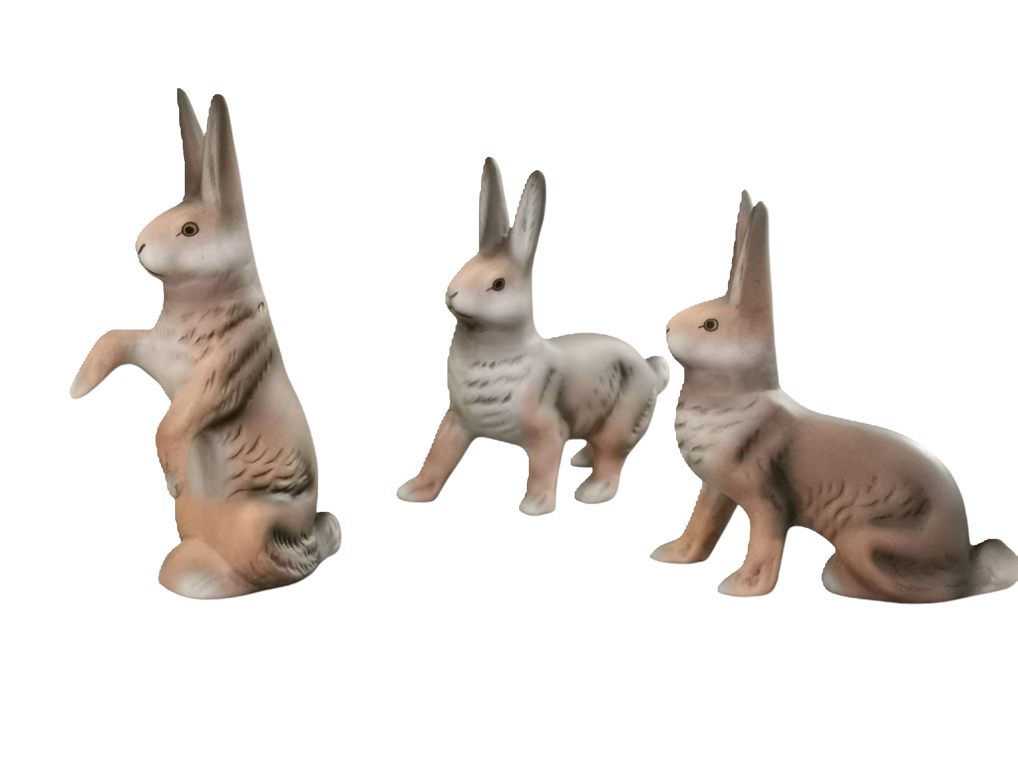 Trio lièvres de pâques - 1