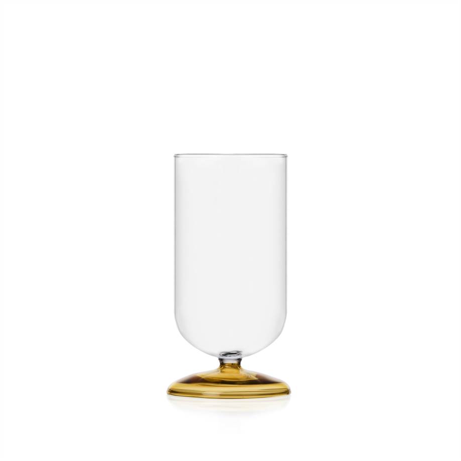 Bloom Stemmed Glass Yellow - 9313114