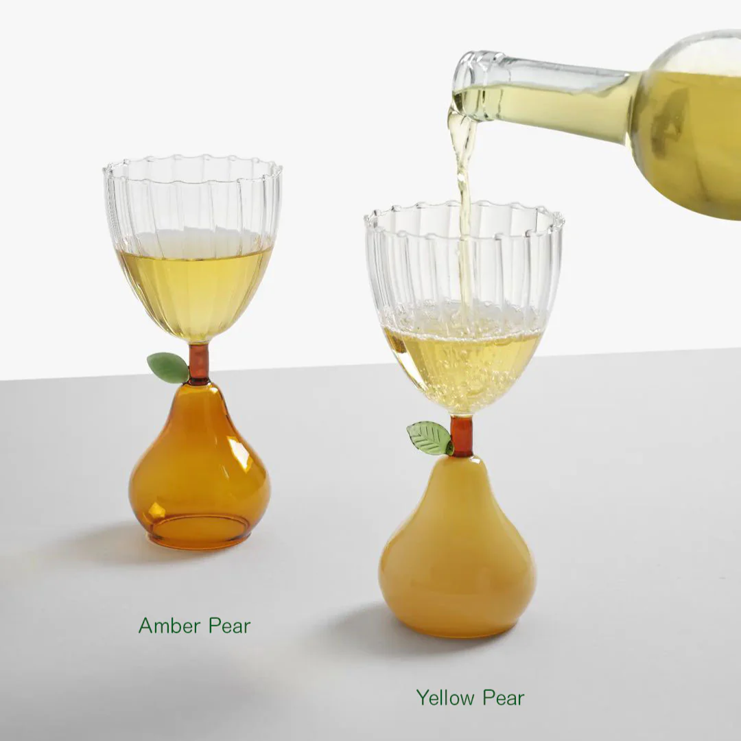 Stemmed Glass Pear