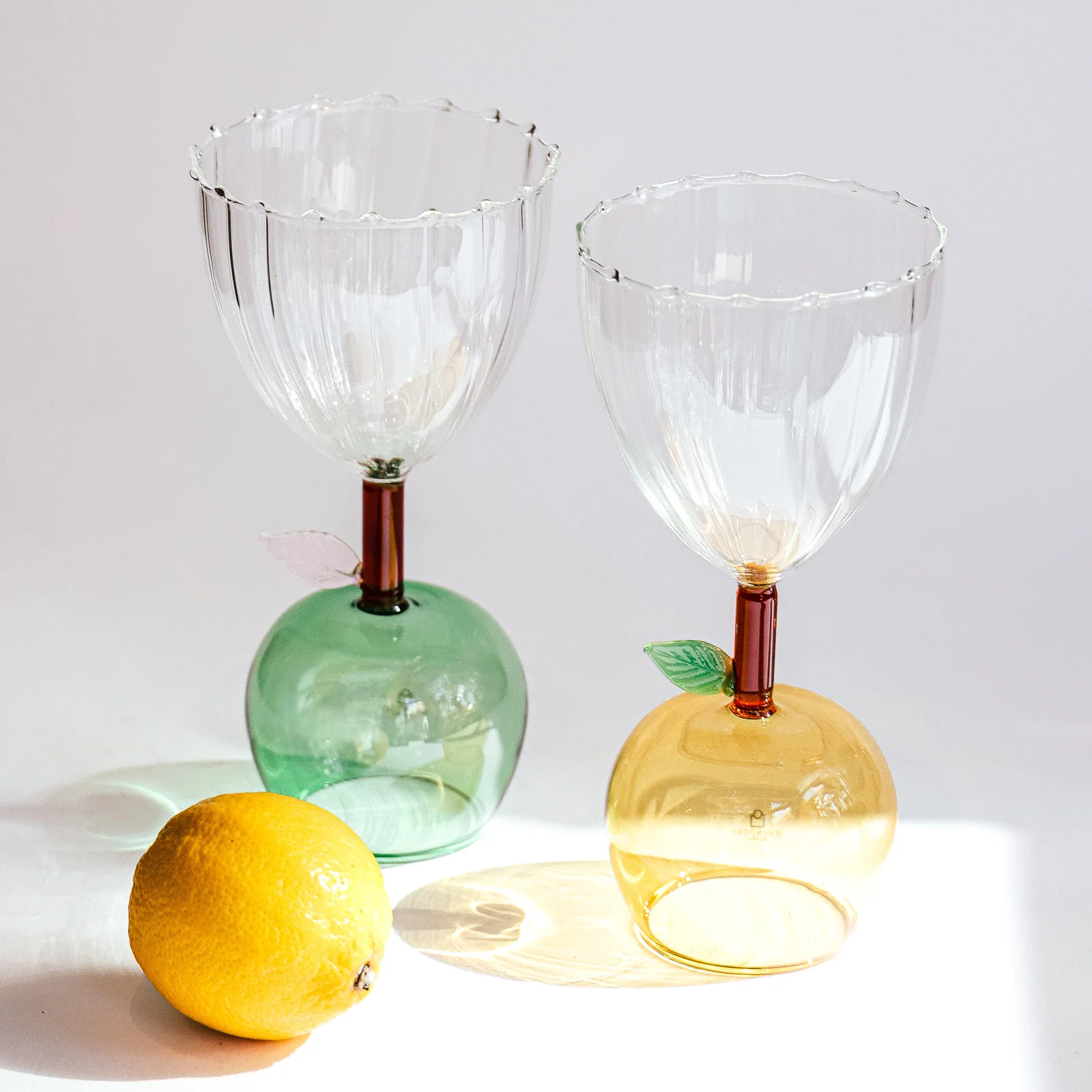 Stemmed Glass Apple