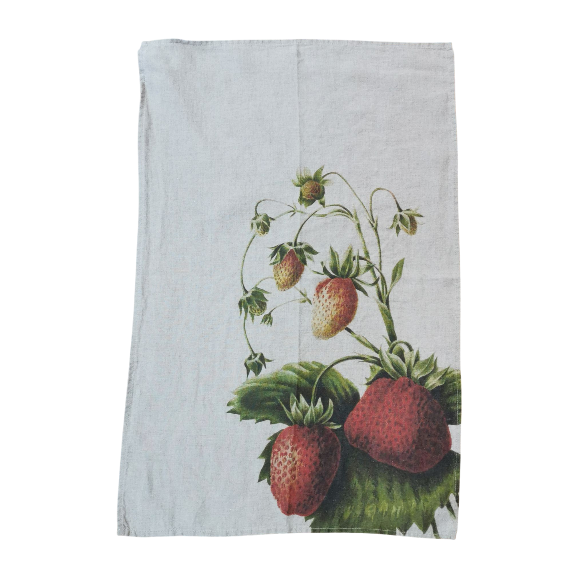 Torchon en lin Fraises