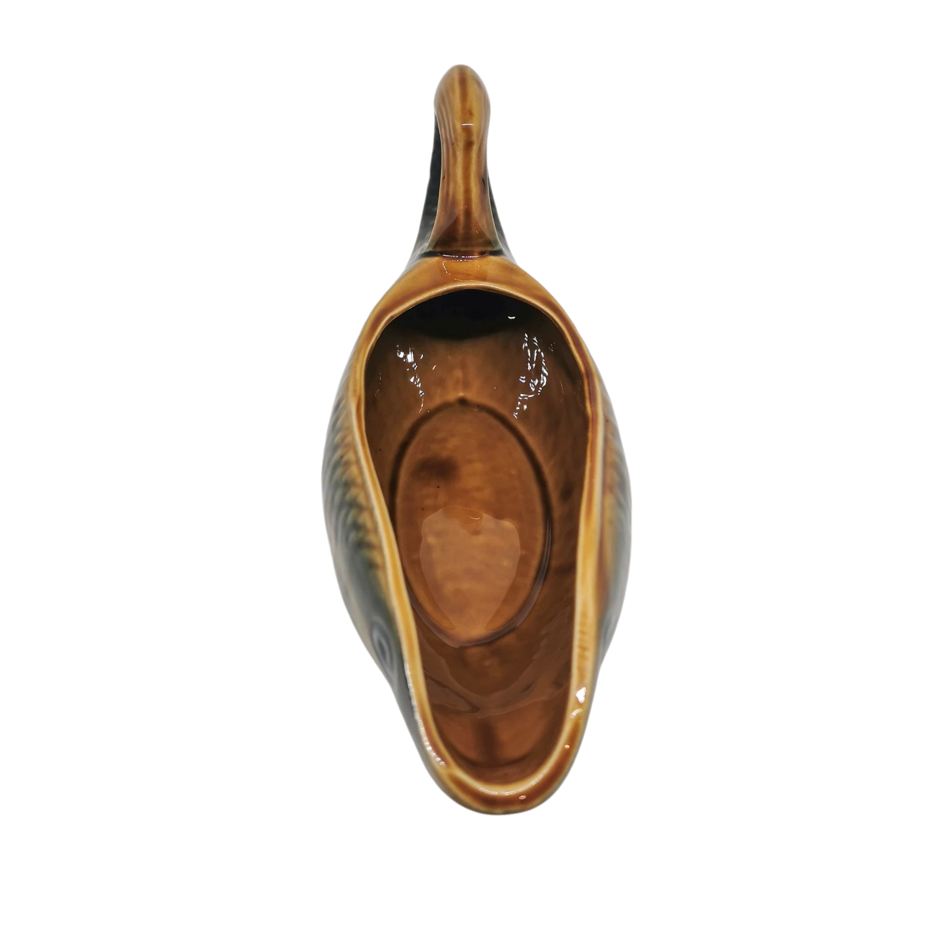 Saucière Poisson Faïence Sarreguemines 4