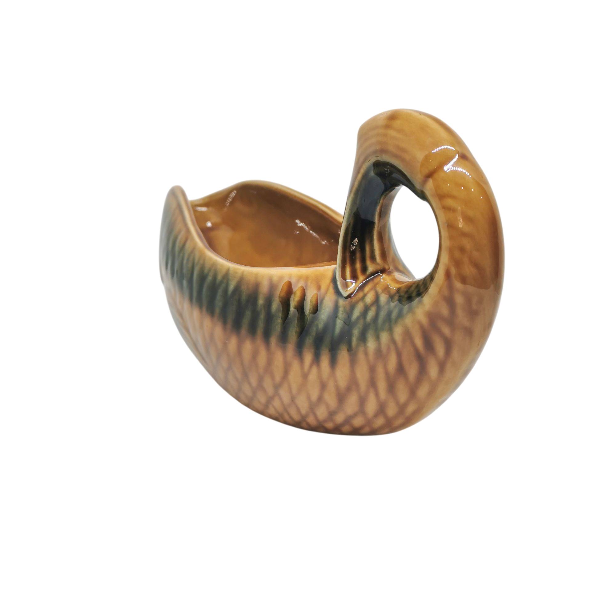 Saucière Poisson Faïence Sarreguemines 2