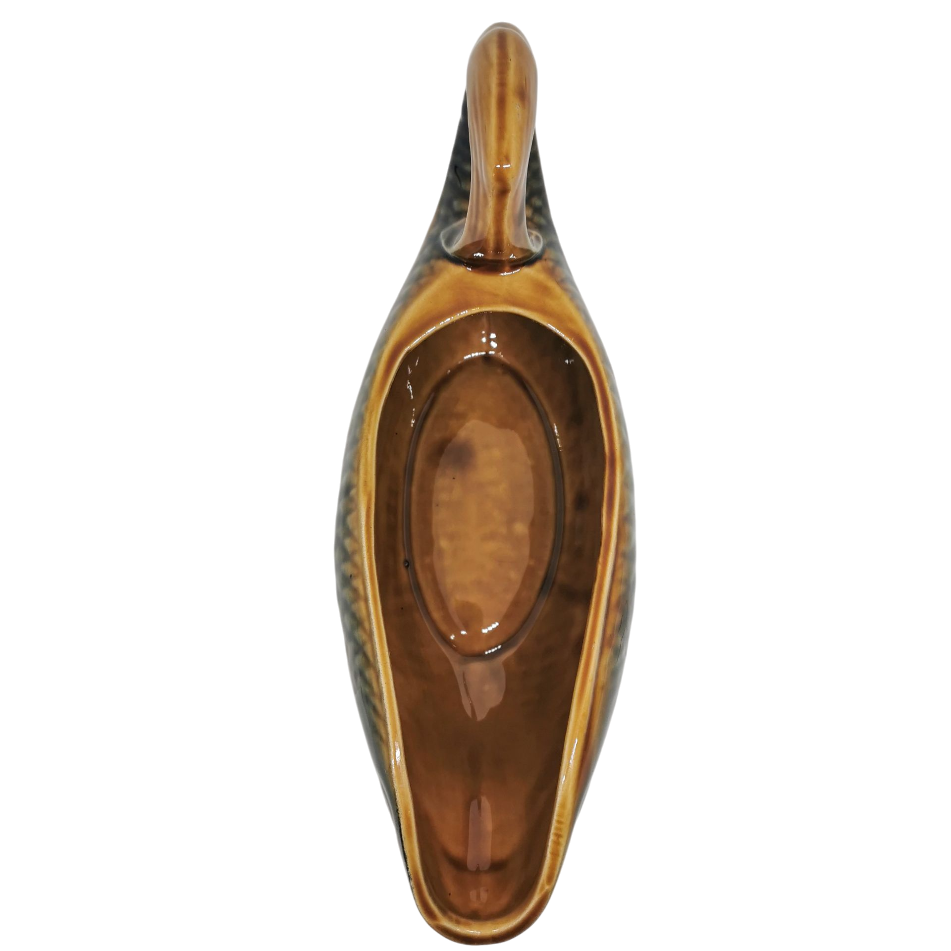 Saucière Poisson Faïence Sarreguemines 3