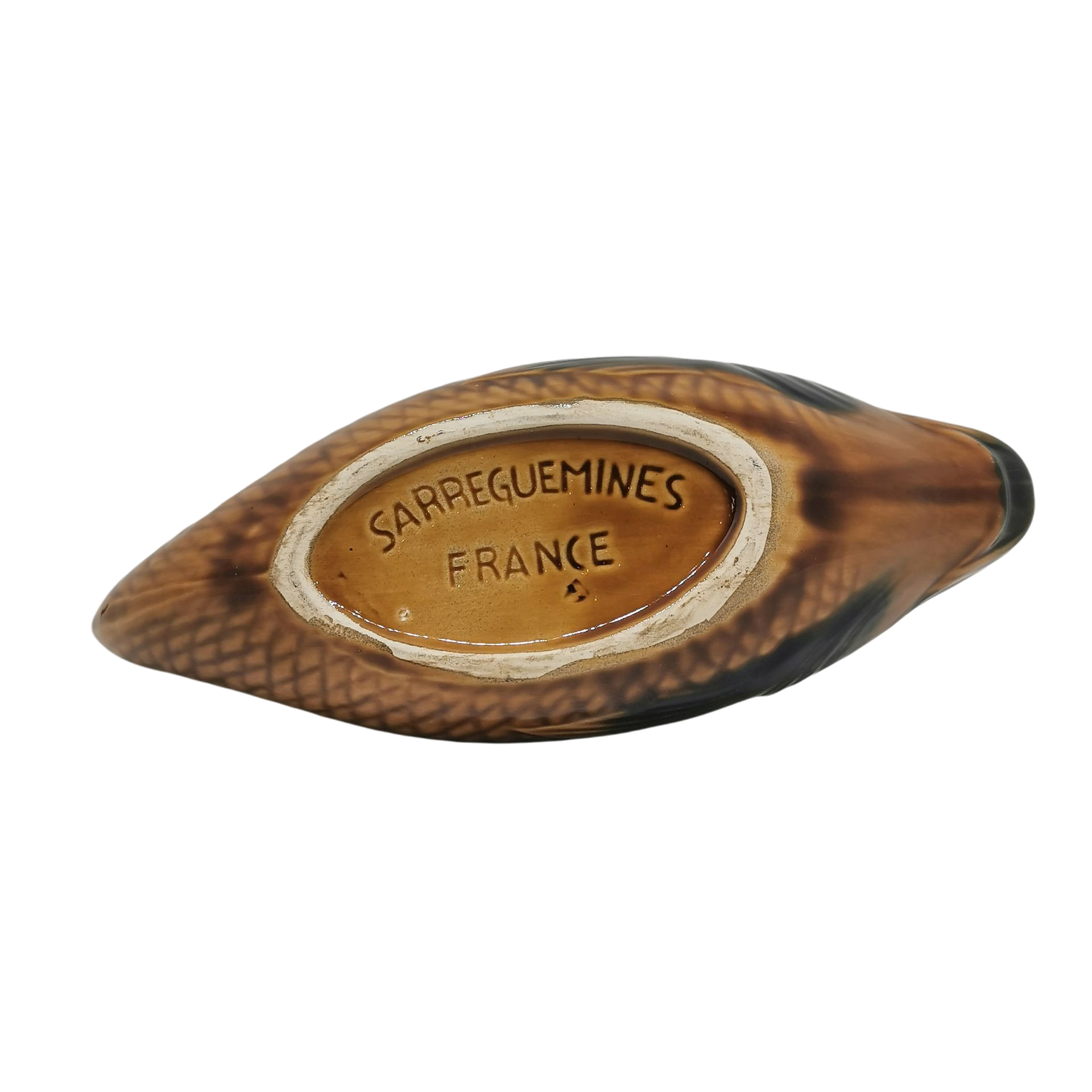 Saucière Poisson Faïence Sarreguemines 6