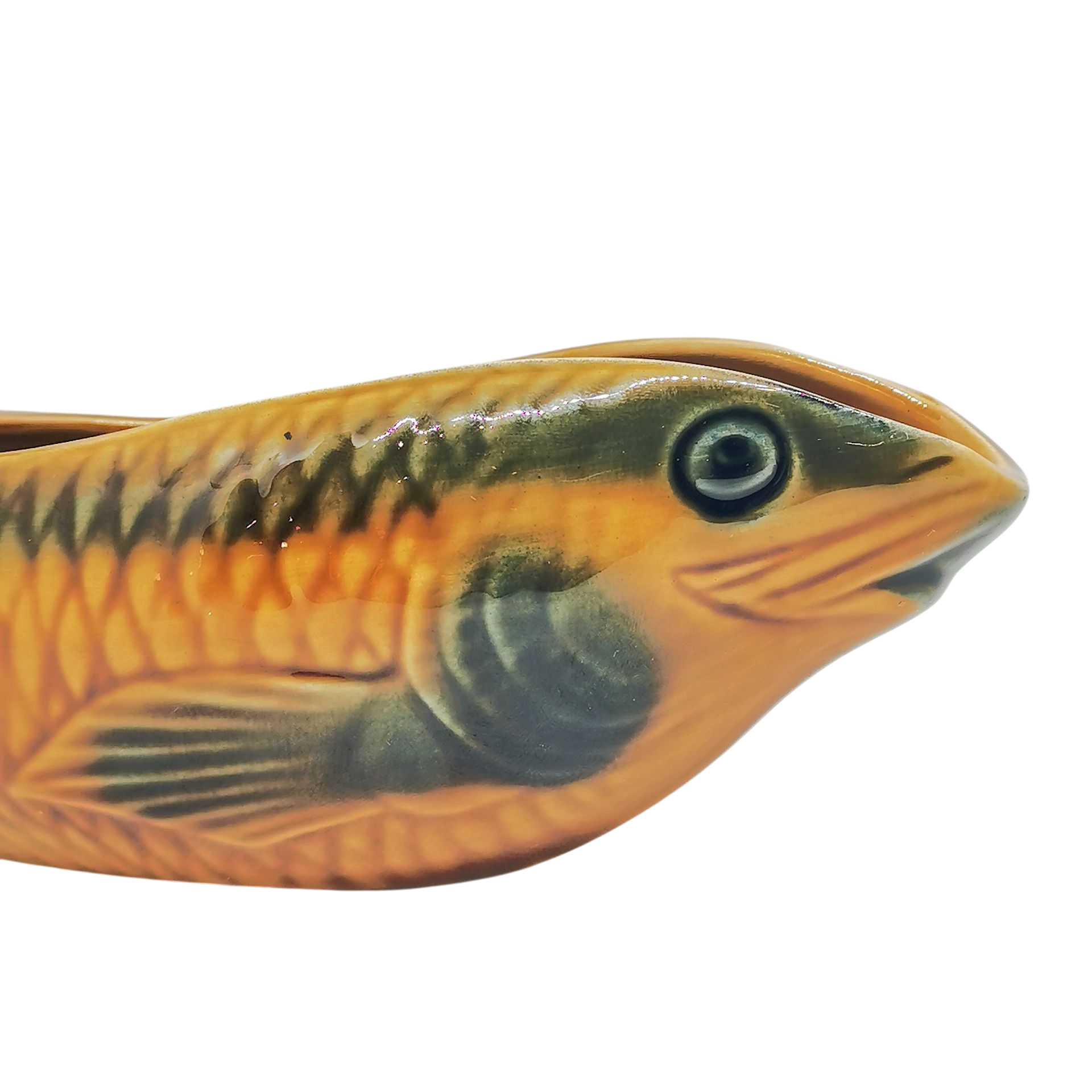 Saucière Poisson Faïence Sarreguemines 5