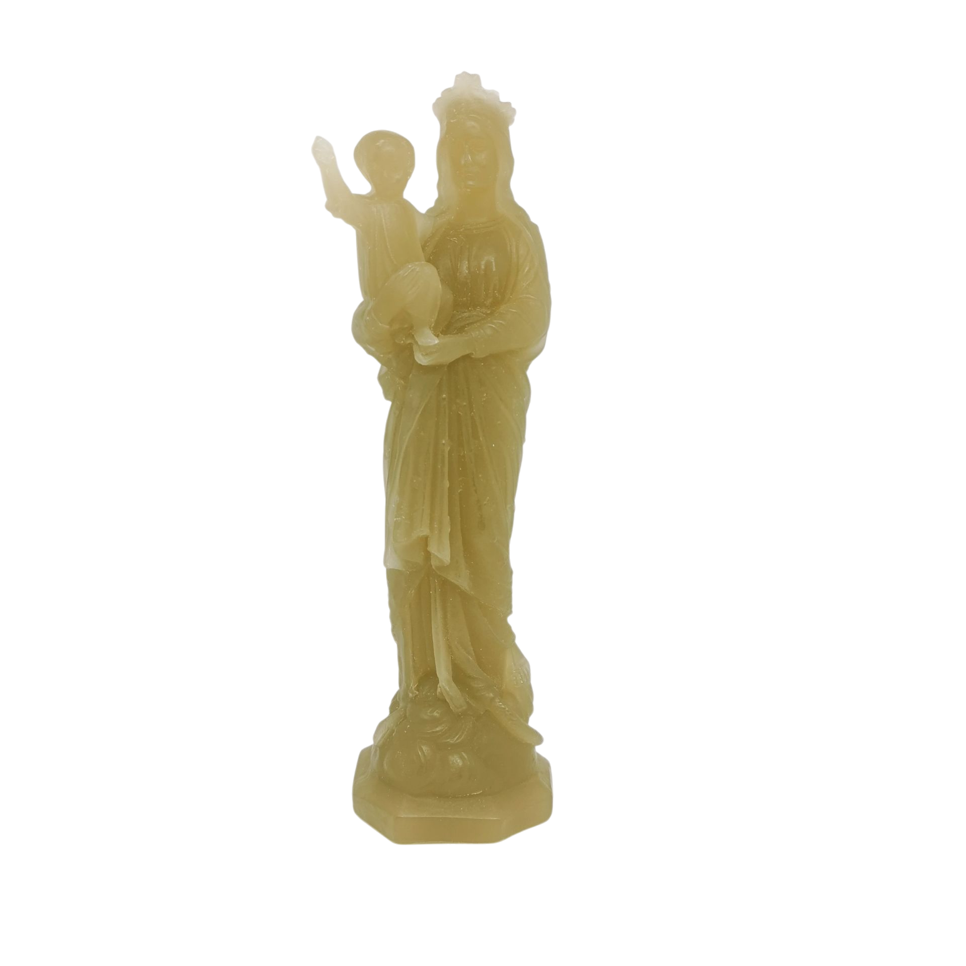 Vierge à lenfant - Lin - Ciergerie des prémontrés 1
