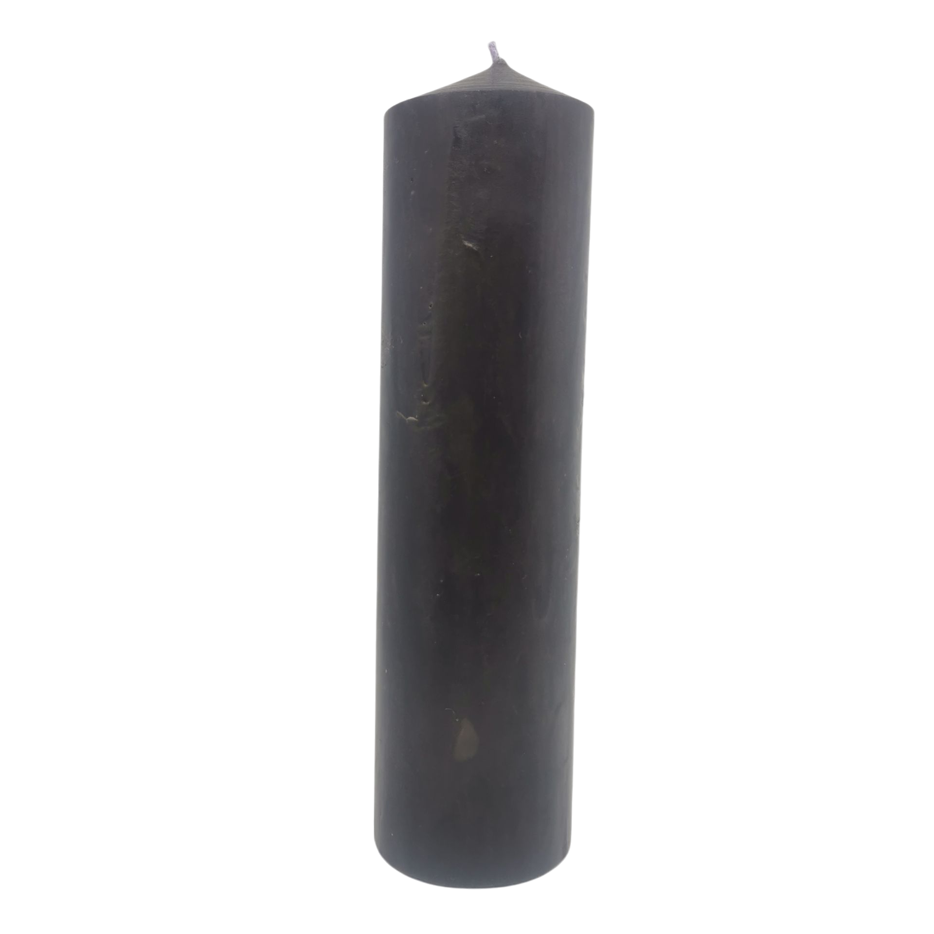 Cierge-cire-noire-7x25cm-ciergerie-des-premontres