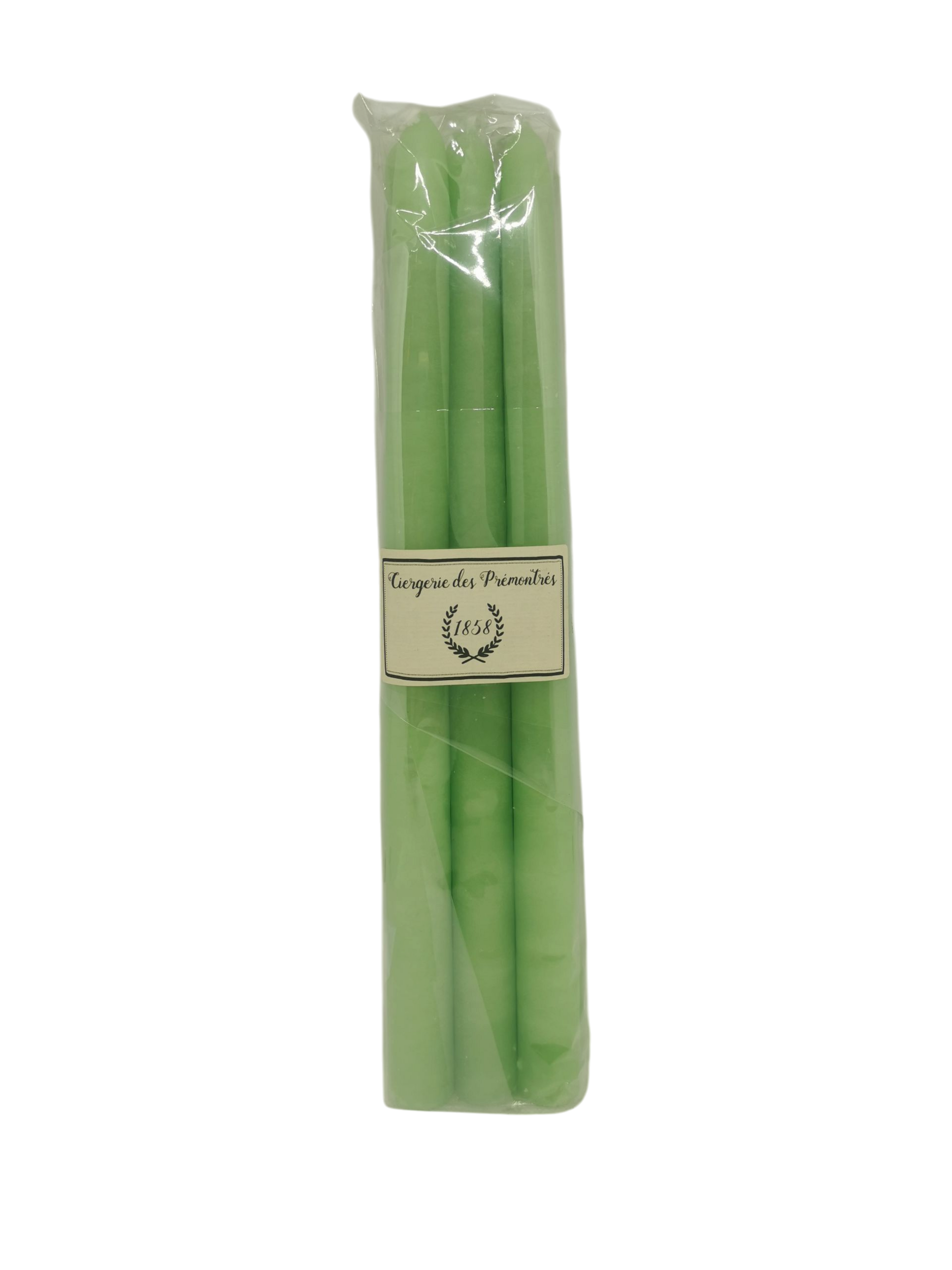 Chandelles-cire-vert-menthe-ciergerie-des-premontres