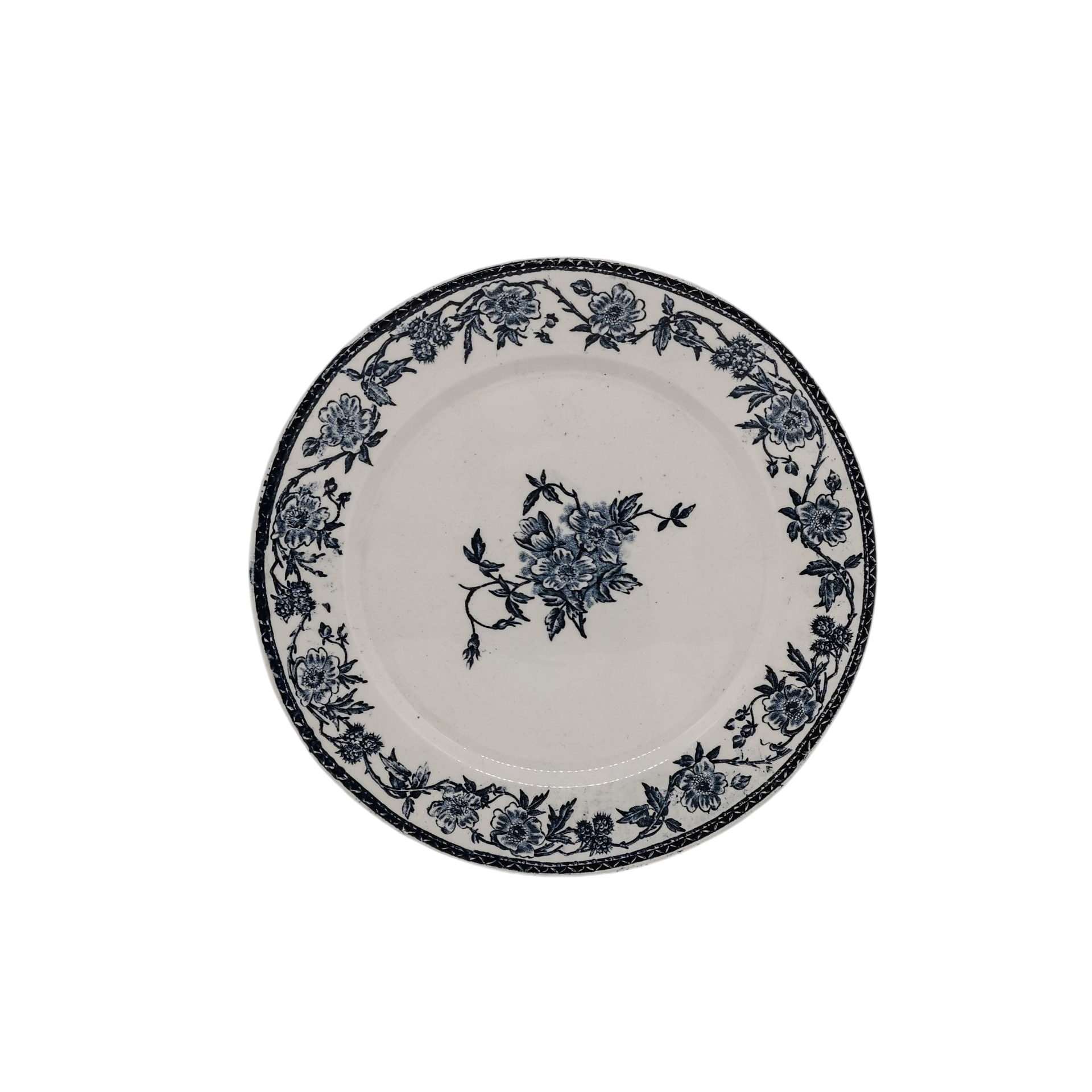 ancienne dinette d'enfant en faience fleurie service à café