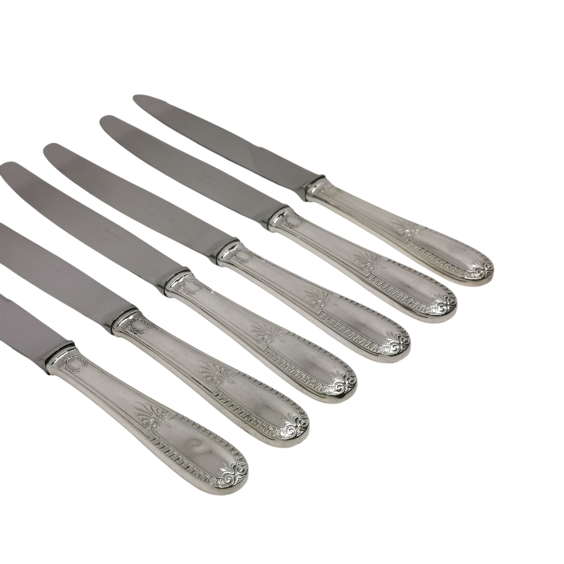couteau modele empire, en ebene avec garniture,lame bourdonnaise inox