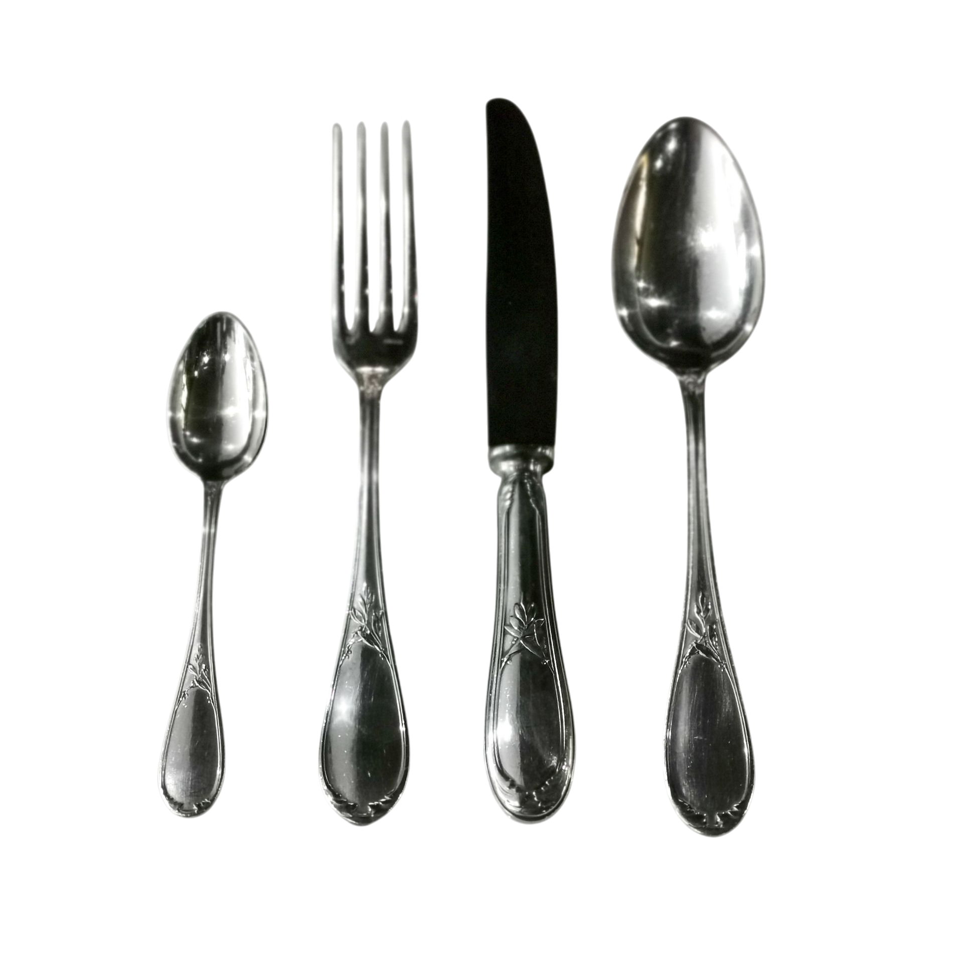 Ménagère Ercuis – Couteaux Et Cuillères – Métal Argenté – État Neuf