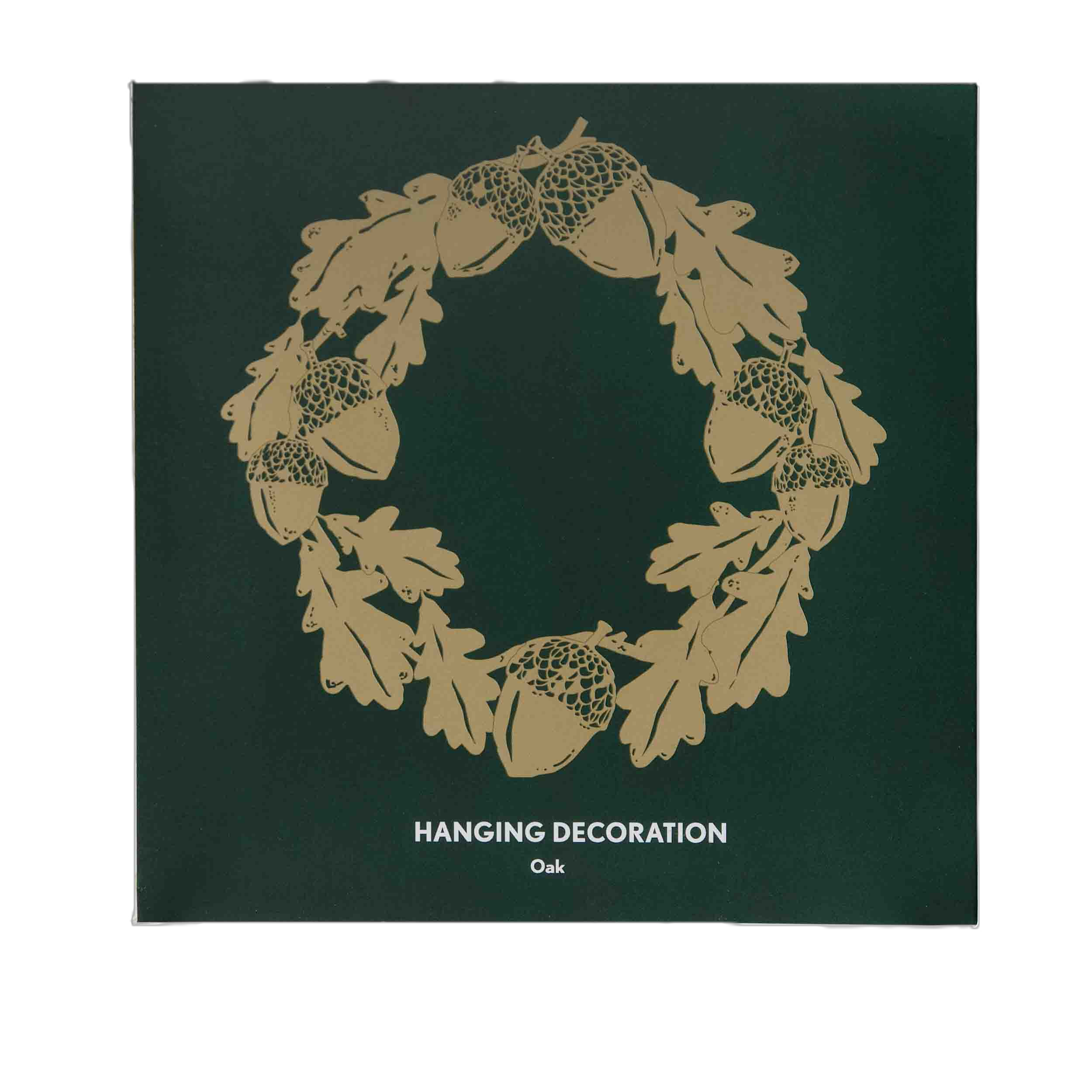 MHS520G-decoration-noel-a-suspendre-couronne-de-chene-metal-dore