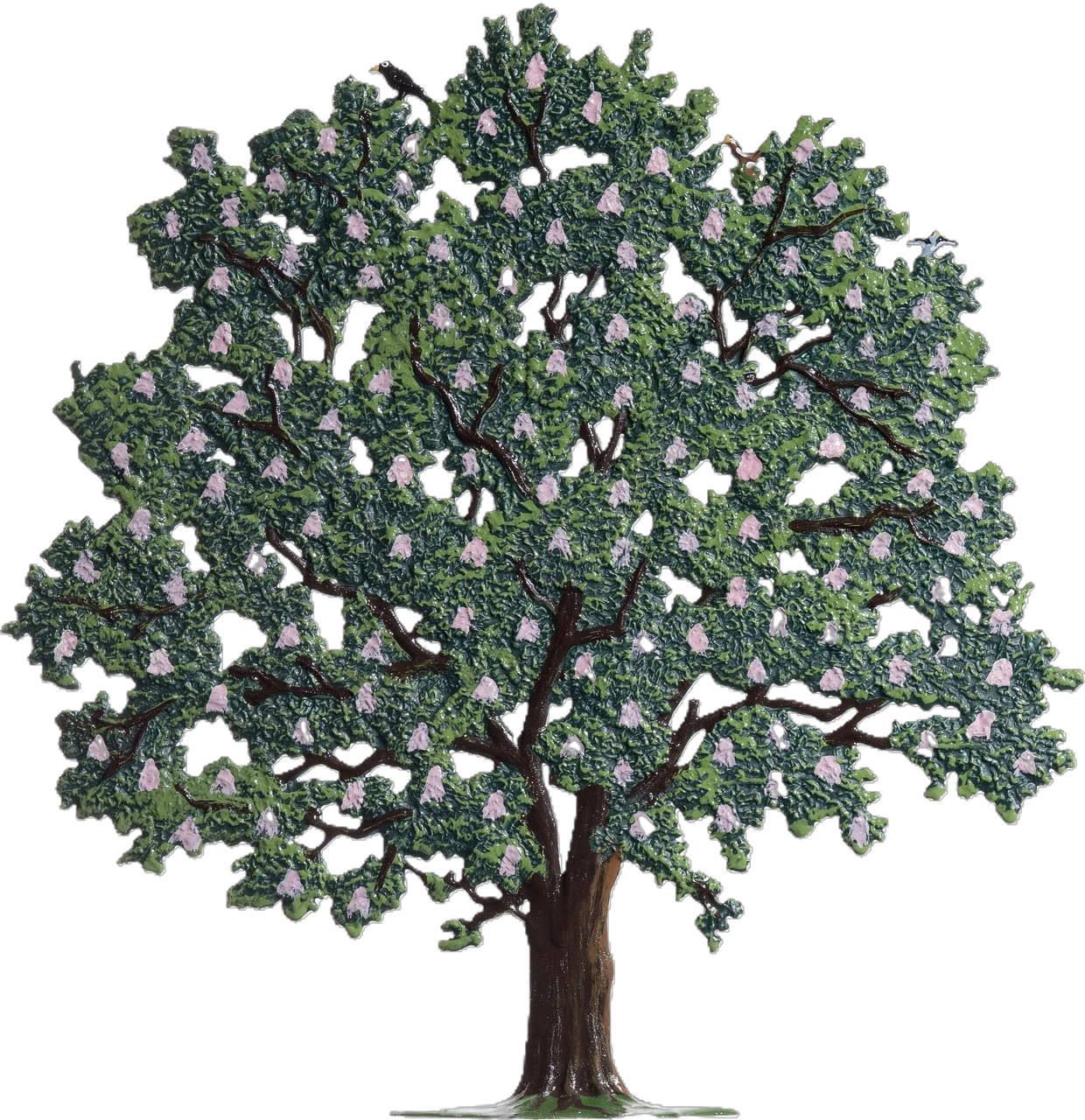 4111A-BE-kastanie-mit-bluten-chataigner-fleurs-decoration-etain-wilhelm-schweizer