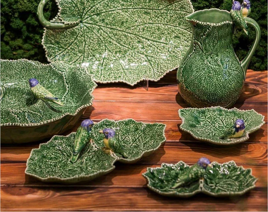 Screenshot 2025-04-11 at 13-13-14 Bordallo Cineraria Double Leaf Blue Bird Serving Dish 22cm – House of AnLi