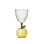 Stemmed Glass Apple Yellow - 9352341