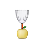 Stemmed Glass Apple Yellow - 9352341