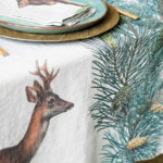 Nappe lin animaux sauvages 2