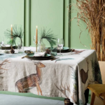 Nappe lin animaux sauvages 7