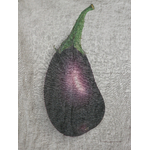Torchon en lin Aubergine