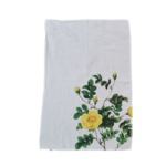 Torchon en lin - Rose Jaune