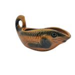 Saucière Poisson Faïence Sarreguemines