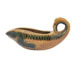 Saucière Poisson Faïence Sarreguemines 1