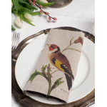Serviettes lin petits oiseaux 2