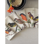 Serviettes lin petits oiseaux 6