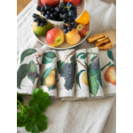 Serviettes lin fruits 1