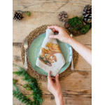 Serviettes lin champignons 2