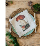 Serviettes lin champignons 3