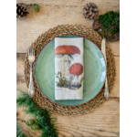 Serviettes lin champignons 4