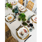 Serviettes lin champignons 5