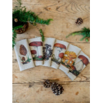 Serviettes lin champignons 1