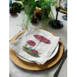 Serviettes lin champignons 7