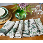 Serviettes lin herbes aromatiques 6