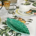 MR239-petit-plat-ravier-barbotine-sarreguemines-feuille-verte