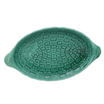 MR239-plat-creux-oval-barbotine-cannage-vert-ceramique-digoin-sarreguemines4