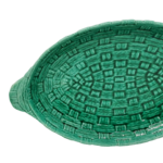 MR239-plat-creux-oval-barbotine-cannage-vert-ceramique-digoin-sarreguemines6