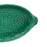 MR239-plat-creux-oval-barbotine-cannage-vert-ceramique-digoin-sarreguemines7